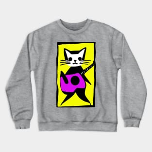 Rockin' Cat Crewneck Sweatshirt